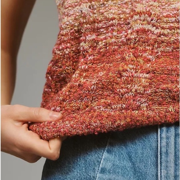 NWT Anthropologie Pilcro Cable-Knit Halter Tank Medium - Picture 4 of 5